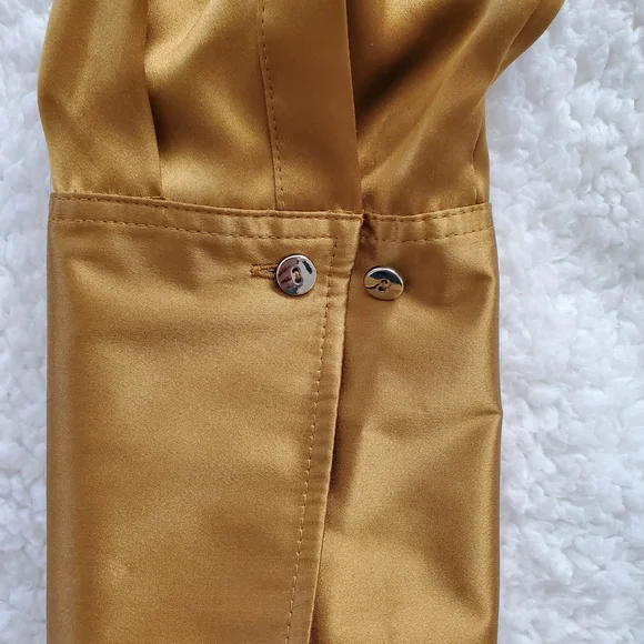 Elie Tahari Gold Satin Blouse - Picture 3 of 6